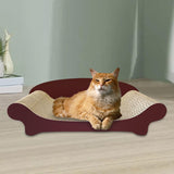 Maxbell Extra Large Size Cat Scratcher Bed Corrugated Paper 27 inch Cat Scratch Pad