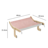 Maxbell Cat Window Perch Basking Detachable for Bedroom Space Saving No Drilling Pink