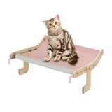 Maxbell Cat Window Perch Basking Detachable for Bedroom Space Saving No Drilling Pink