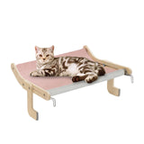 Maxbell Cat Window Perch Basking Detachable for Bedroom Space Saving No Drilling Pink