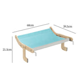 Maxbell Cat Window Perch Basking Detachable for Bedroom Space Saving No Drilling Blue
