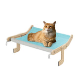 Maxbell Cat Window Perch Basking Detachable for Bedroom Space Saving No Drilling Blue