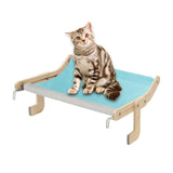 Maxbell Cat Window Perch Basking Detachable for Bedroom Space Saving No Drilling Blue