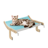 Maxbell Cat Window Perch Basking Detachable for Bedroom Space Saving No Drilling Blue