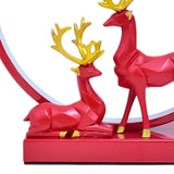 Maxbell Elk Couple Table Lamp Modern Bedside Light for Bedroom Fireplace Anniversary