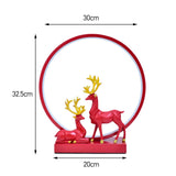 Maxbell Elk Couple Table Lamp Modern Bedside Light for Bedroom Fireplace Anniversary