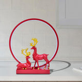 Maxbell Elk Couple Table Lamp Modern Bedside Light for Bedroom Fireplace Anniversary