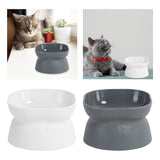 Maxbell Cat Bowl Pet Bowl Stable Feeding Station Dog Bowl for Puppy Supplies White