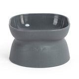 Maxbell Cat Bowl Pet Bowl Stable Feeding Station Dog Bowl for Puppy Supplies White