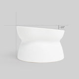 Maxbell Cat Bowl Pet Bowl Stable Feeding Station Dog Bowl for Puppy Supplies White