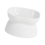 Maxbell Cat Bowl Pet Bowl Stable Feeding Station Dog Bowl for Puppy Supplies White