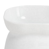 Maxbell Cat Bowl Pet Bowl Stable Feeding Station Dog Bowl for Puppy Supplies White