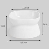 Maxbell Cat Bowl Pet Bowl Stable Feeding Station Dog Bowl for Puppy Supplies White