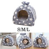 Maxbell Soft Plush Kittens Cat Bed pet house House Versatile Sturdy Construction Size S