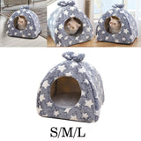 Maxbell Soft Plush Kittens Cat Bed pet house House Versatile Sturdy Construction Size S