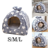 Maxbell Soft Plush Kittens Cat Bed pet house House Versatile Sturdy Construction Size S