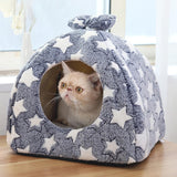 Maxbell Soft Plush Kittens Cat Bed pet house House Versatile Sturdy Construction Size S