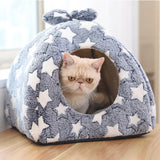 Maxbell Soft Plush Kittens Cat Bed pet house House Versatile Sturdy Construction Size S