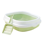 Maxbell Semienclosed Cat Toilet Stronger Durable Travel Litter Pan Cleaning Rabbit Green
