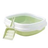 Maxbell Semienclosed Cat Toilet Stronger Durable Travel Litter Pan Cleaning Rabbit Green