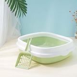 Maxbell Semienclosed Cat Toilet Stronger Durable Travel Litter Pan Cleaning Rabbit Green