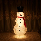 Maxbell Snowman Light Ornament Decoration Luminous Figurine Accessories Statue
