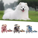 Maxbell Dog Harness and Leash Set Adjustable Dog Harness for Kitty Cat Accessories Blue