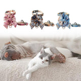 Maxbell Dog Harness and Leash Set Adjustable Dog Harness for Kitty Cat Accessories Blue