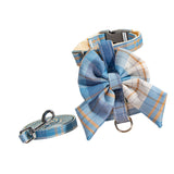 Maxbell Dog Harness and Leash Set Adjustable Dog Harness for Kitty Cat Accessories Blue