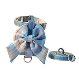 Maxbell Dog Harness and Leash Set Adjustable Dog Harness for Kitty Cat Accessories Blue