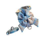 Maxbell Dog Harness and Leash Set Adjustable Dog Harness for Kitty Cat Accessories Blue