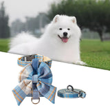 Maxbell Dog Harness and Leash Set Adjustable Dog Harness for Kitty Cat Accessories Blue