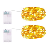 Maxbell String Light Battery Operated Christmas Light Waterproof for Bar Home Garden 2pcs Warm White
