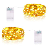 Maxbell String Light Battery Operated Christmas Light Waterproof for Bar Home Garden 2pcs Warm White