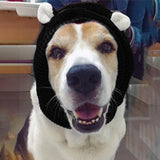 Maxbell Dog Knitted Hat Winter Pet Ear Muffs Noise Protection Multiple Functions Black