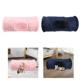 Maxbell Cat Tunnel Running Interactive Toys Built in Crinkle Paper for Indoor Cats Pink