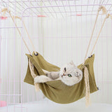 Maxbell Cat Hammock Sleeping Mat Supplies Hanging Sunshine Seat Basket Swing Bed Khaki