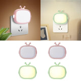 Maxbell 2x LED Night Light Socket Light Dusk to Dawn for Bedroom Baby Nursing Corner pink