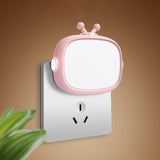 Maxbell 2x LED Night Light Socket Light Dusk to Dawn for Bedroom Baby Nursing Corner pink