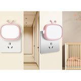 Maxbell 2x LED Night Light Socket Light Dusk to Dawn for Bedroom Baby Nursing Corner pink