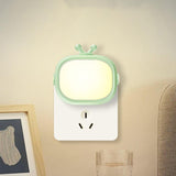 Maxbell 2x LED Night Light Socket Light Dusk to Dawn for Bedroom Baby Nursing Corner green