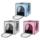 Maxbell Pet Cats Dogs Hair Drying Box Foldable Dryer Case Drying Room Lightweight Blue