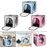 Maxbell Pet Cats Dogs Hair Drying Box Foldable Dryer Case Drying Room Lightweight Blue