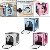 Maxbell Pet Cats Dogs Hair Drying Box Foldable Dryer Case Drying Room Lightweight Blue
