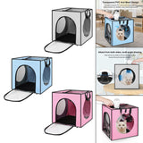 Maxbell Pet Cats Dogs Hair Drying Box Foldable Dryer Case Drying Room Lightweight Blue