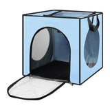 Maxbell Pet Cats Dogs Hair Drying Box Foldable Dryer Case Drying Room Lightweight Blue