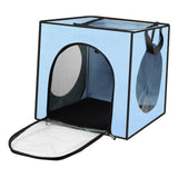 Maxbell Pet Cats Dogs Hair Drying Box Foldable Dryer Case Drying Room Lightweight Blue