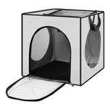 Maxbell Pet Cats Dogs Hair Drying Box Foldable Dryer Case Drying Room Lightweight Grey