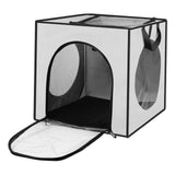 Maxbell Pet Cats Dogs Hair Drying Box Foldable Dryer Case Drying Room Lightweight Grey