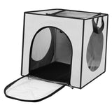 Maxbell Pet Cats Dogs Hair Drying Box Foldable Dryer Case Drying Room Lightweight Grey